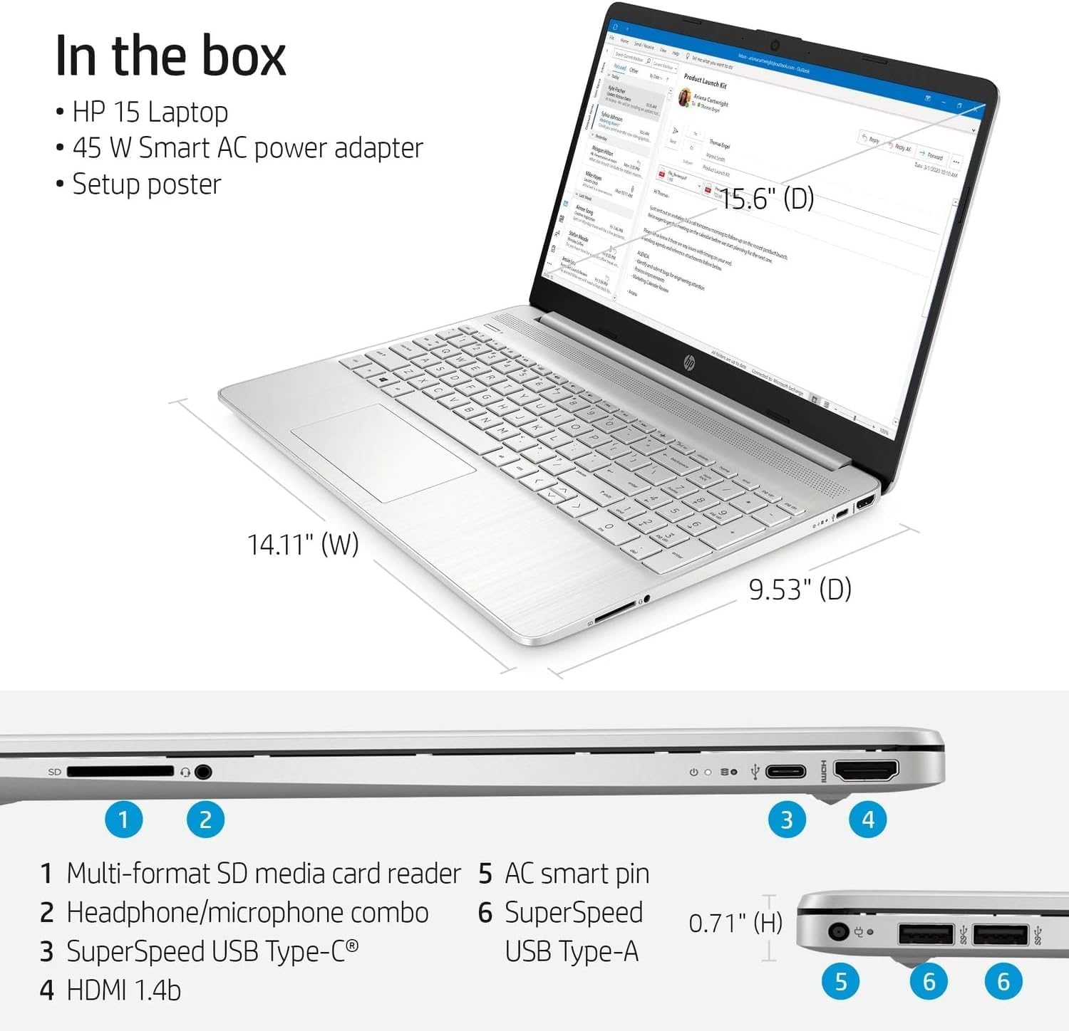 HP 15-dy5023st 15.6